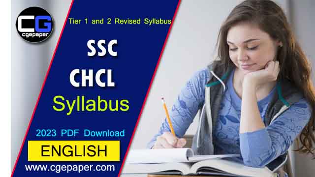 SSC CHSL Syllabus PDF 2023