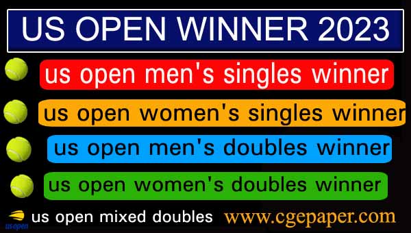 US Open Winner List in Hindi 2023 | Best US Open Current Affairs