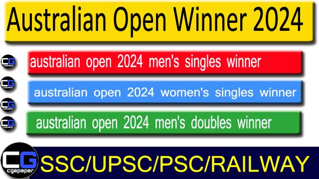 Australian Open Winner list in Hindi 2024